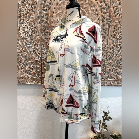 Tantrums Sailboat Full Zip Front Hoodie Jacket- size XL - Picture 5 of 12